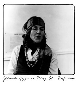 photo of Joanne Kyger by Elsa Dorfman