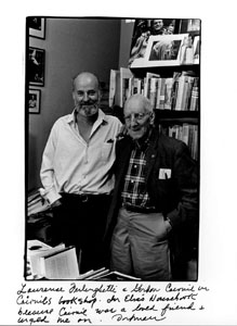 photo of Lawrence Ferlinghetti and Gordon Cairnie by Elsa Dorfman