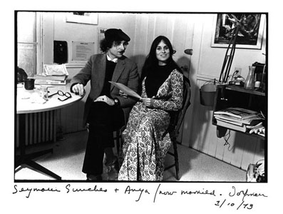 photo of Seymour Simckes and Anya by Elsa Dorfman