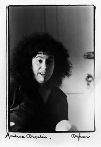 photo of Andrea Dworkin by Elsa Dorfman