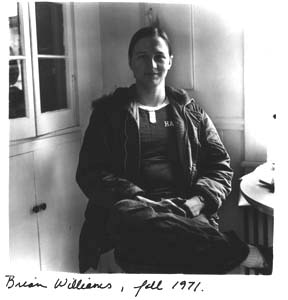 photo of Brian WIlliams by Elsa Dorfman