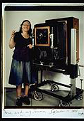 Elsa Dorfman in her Polaroid 20x24 Studio